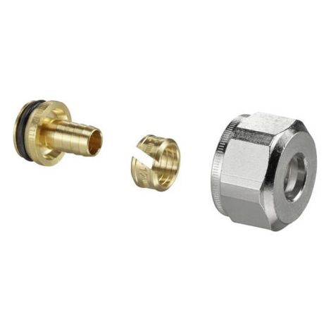 Ofix K, raccordo a compressione per tubi in plastica, 14x2 mm, (set = 2 pezzi)