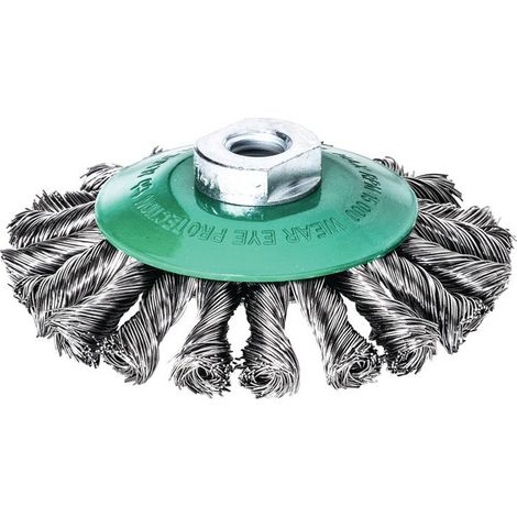 Cepillo  cónico  Lessmann  Ø  115  mm  M14  espesor  de  alambre  0,5  mm  -  472.857.WZ