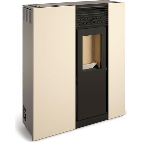 TJ - Estufa de Pellets de Pasillo Modelo Virgo de 10 kW - Color Blanco (1/5)