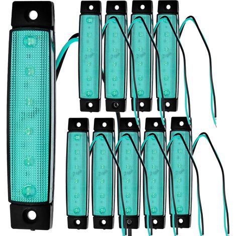 ifundom 10 Pcs Feux de Gabarit LED Verts pour Camion et Moto (1/5)