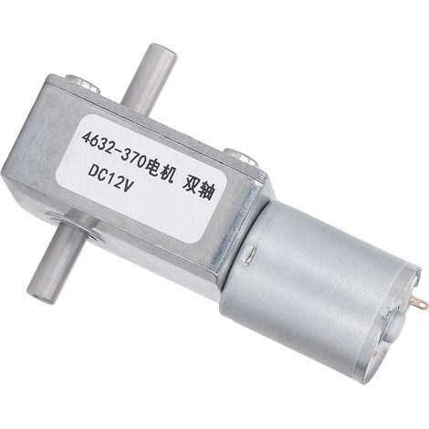 Moteur à engrenages CC 4632-370, 12 V CC, double arbre, 66 tr/min (1/5)