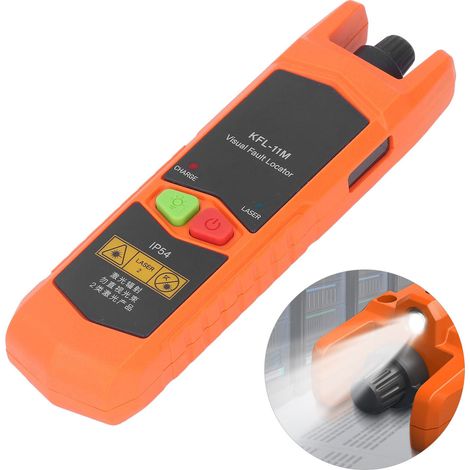 Mini stylo à lumière rouge, stylo de test à fibre optique, localisateur visuel de défauts, laser rouge à fibre optique VFL 10 mW, 20 mW, 30 mW, connecteur universel 2,5 mm avec voyant LED, KFL-11M-20 (1/5)