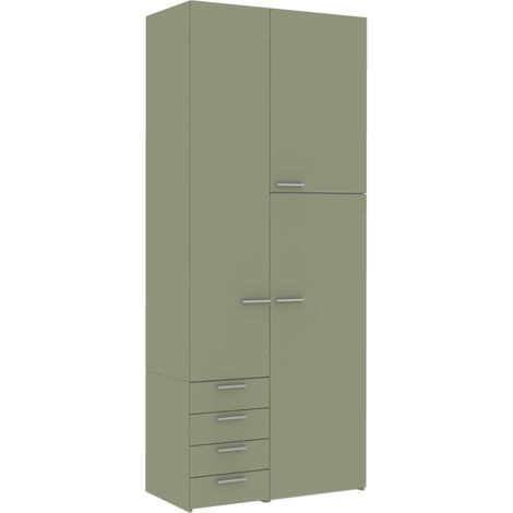 L.105 H.257,8 - Armadio con ante battenti, cassettiera interna e ripiani - Design moderno e funzionale - Cipriaf3c4ff (1/5)