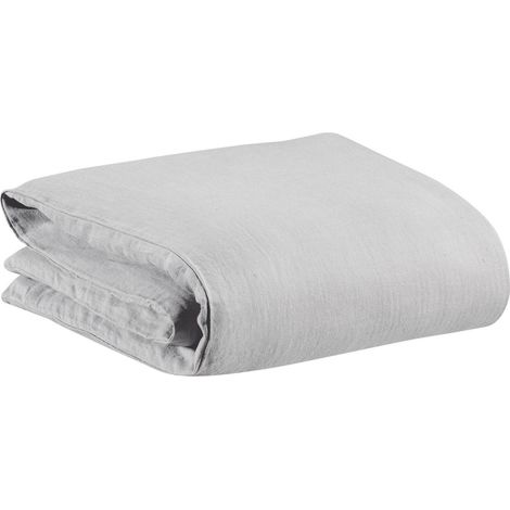 VIVARAISE - Housse de couette Zeff en lin 100% - Perle - 240 x 220 cm
