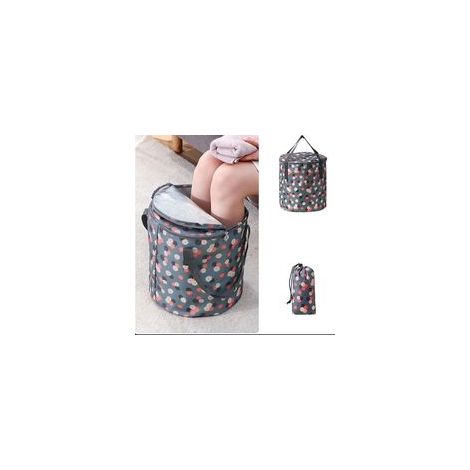 Seau pliable pour tremper les pieds Isolation avec couvercle Bain de pieds portable Bain de pieds portable Bain de bain portable Spa