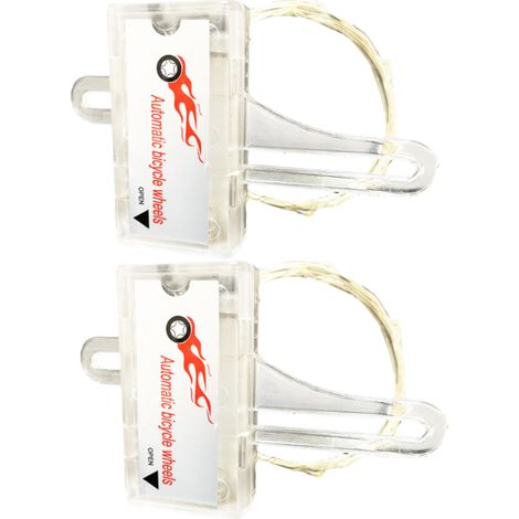 2er-Pack LED-Fahrradspeichenlichter, ultrahell, wasserdicht, grün - 2er-Pack LED-Fahrradspeichenlichter, ultrahell, wasserdicht, grün (1/5)