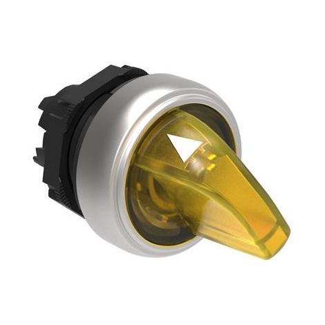 Azionamento a 2 posizioni, giallo, con retroilluminazione, non ritorno LPCSL1205