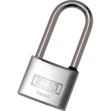 Kasp K14550L63D Lucchetto 50 mm Chiavi diverse acciaio inox Serratura a chiave