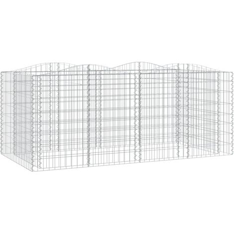 Maison Exclusive - Gabionen-Hochbeet mit Hochbogen 200x100x100 cm