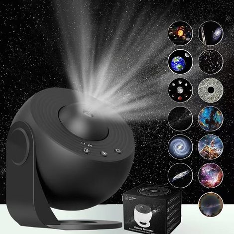 13-in-1 Sternenhimmel-Deckenprojektor, 360° drehbare Planetariumslampe, Sonnensystem und Mond, kosmisches Nachtlicht fürs Schlafzimmer (1/5)