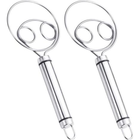 Mixeur à anneau - Noname - Lot de 2 - Acier inoxydable - Poignée ronde - Conception ergonomique (1/4)