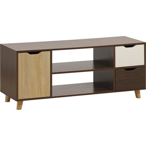Mobile tv moderno 120x50 cm in legno zebrano (1/5)