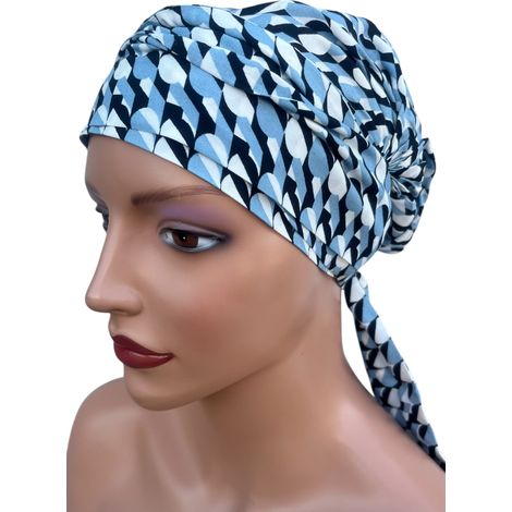 Pañuelo para la cabeza Lara 429 para mujer, confeccionado en viscosa, transpirable incluso después de la quimioterapia. (1/5)