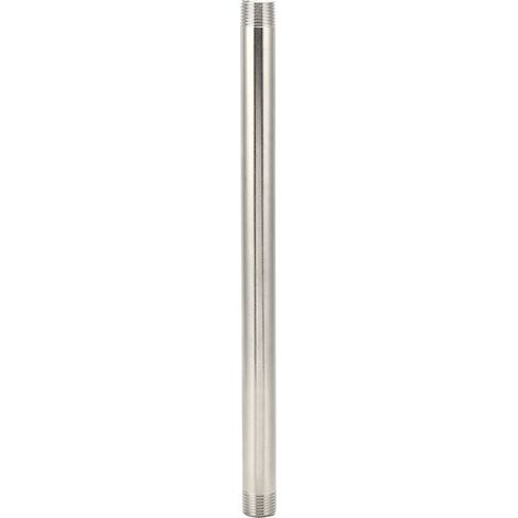 Fittings of connector of mamelon of hose threaded in stainless steel, for material of plumbing, gas 30cm, rod d'extension to threading male G1/2 30cm (1/5)