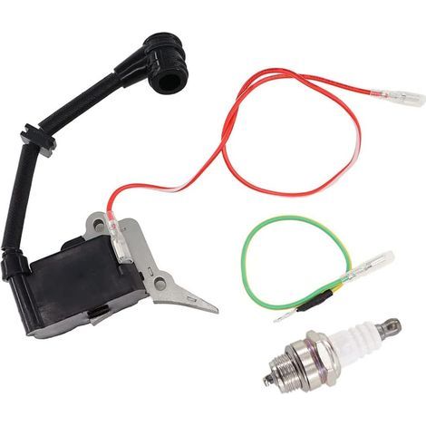 MCHNIC Bobine d'allumage Bougie d'allumage pour tronçonneuse 2500 25cc pour Berlan Fuxtec Gardech Plantiflex Roxon Scion Silex Timberpro Timbertech Varan Viron AL-KO 2625TSB 2625T Hyundai HEL25 (1/5)