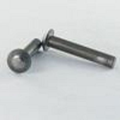 Rivet à frapper Tête goutte de suif 12X50 Acier brut - 5 pièces (1/3)