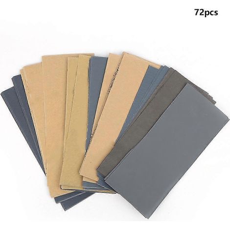 72-teiliges Schleifpapier-Set (Körnung 400-3000) – Schleifpapier, Schleifblätter, Polierwerkzeug