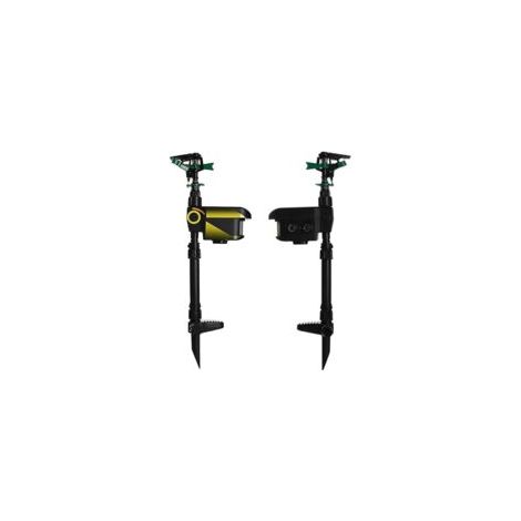 Solarbetriebenes Haustierabwehr-Wasserstrahl-Set  Bewegungsmelder  10 m Reichweite, Katzenabwehr, 19764 cm - Crezuo (1/4)