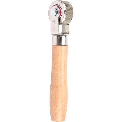 Roulette à roulement à billes pour réparation de pneus de voiture, outil de couture en bois avec poignée, rouleau de réparation de pneu, modèle moyen (1/5)