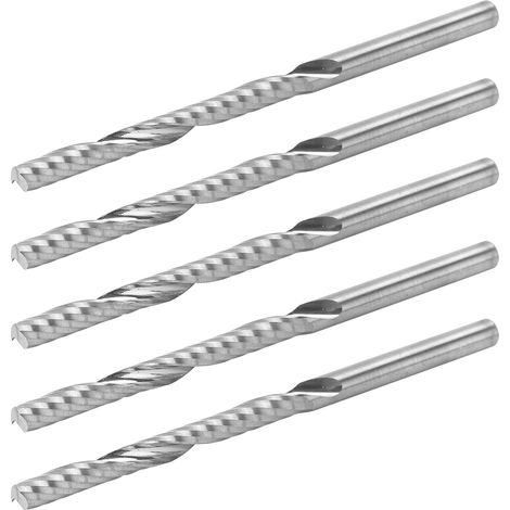 Fraises CNC 5 dents carbure pour aluminium, 3.175 mm, outil professionnel usinage