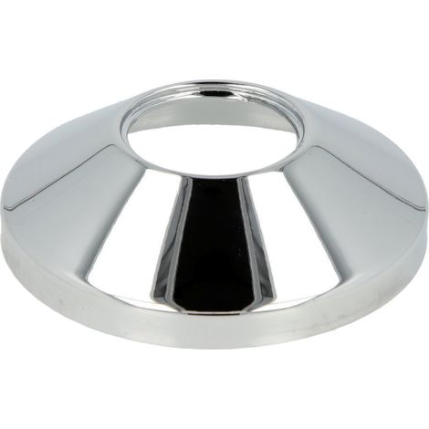 Rosace filetée, laiton chromé 65 mm x 3/4 x 19 mm, conique