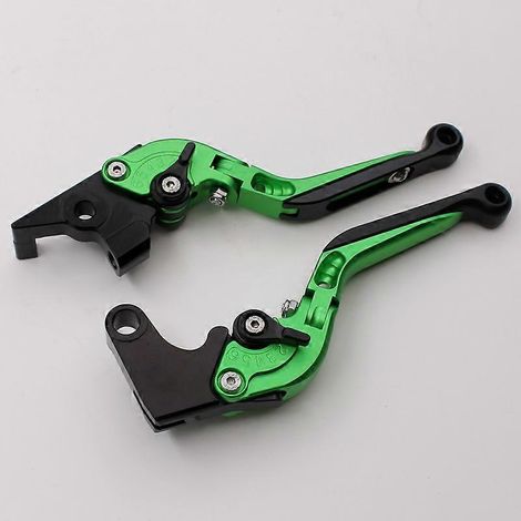 Pour moto Yamaha FZ6R 2009-2017, levier de frein, klaxon et embrayage modifiés au guidon (vert 1) (1/5)