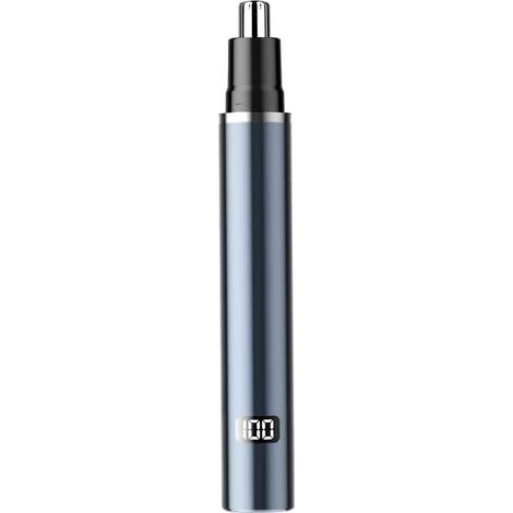 Tondeuse à poils de nez électrique - Tondeuse à nez - Tondeuse à nez rechargeable - Nettoyeur de nez - Tondeuse à poils d'oreilles - Écran LCD - Unisexe - Bleu - Alliage d'aluminium / ABS (1/5)