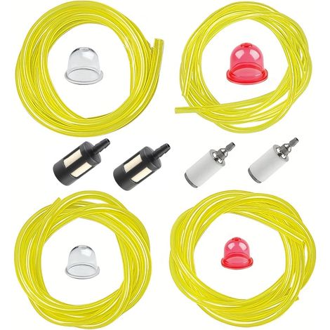 Accessoires universels pour tondeuse à gazon, tronçonneuse, souffleur, kit de tuyau de carburant, filtre à carburant, démarreur, bulle d'huile, godet d'huile