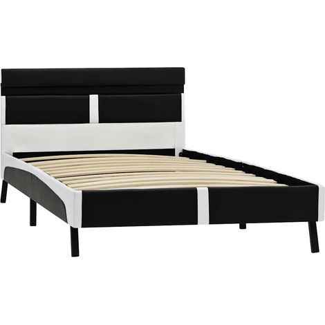 Maison Exclusive - Giroletto con LED senza Materasso Nero in Similpelle 90x200 cm (1/5)