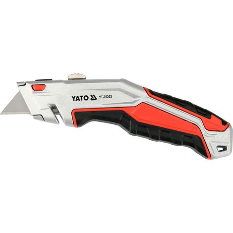 Couteau utilitaire Yato yt-75202 lame rétractable ergonomique (1/3)