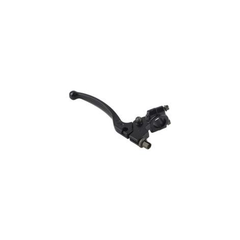 Ede Levier d'embrayage Sollbry noir pour moto - Levier d'embrayage et de frein en aluminium pour guidons de 22 mm (7/8 pouce) - Levier d'embrayage pliable universel pour motos de 50 à 125 cm³ (1/2)