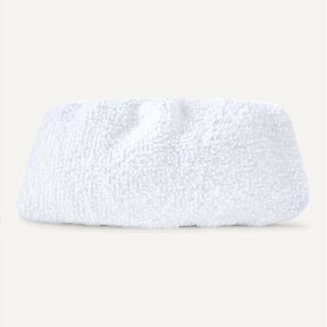 Universelles Mikrofaser-Dampfreinigungstuch, Ersatzpad, waschbar, weiß, 16 x 7 cm, passend für Kärcher Mop SV7 Handreiniger, 5er-Pack (1/5)