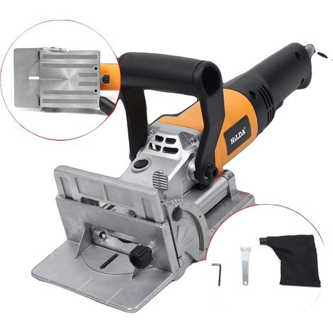Machine de fraisage à lame, puissance de 760W, 11600 RPM, inclinaison réglable à 90°, hauteur réglable, collecte de poussière incluse (1/5)