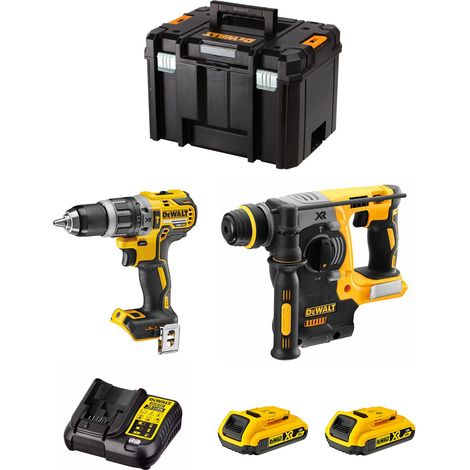 DeWALT Kit DWK210 (DCD796 + DCH273 + 2 x 2,0 Ah + DCB107 + TSTAK VI) (1/5)