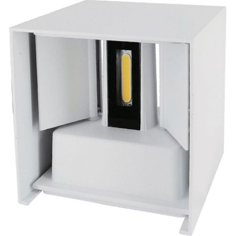 Lampada da parete sor ip65 2x3w led 500lm 6500k l.10xw.10xh.10xh.10cm white (1/3)