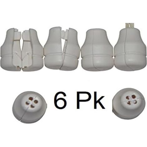 Six 4-hole wooden clocks, detachable blind wooden clocks for horizontal blinds and curtains. (1/5)