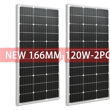 Solarpanel, monokristallin, hohe Effizienz, 240W Weißes Panel (1/2)
