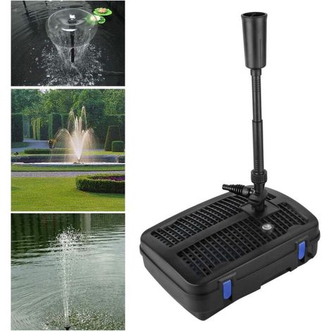 Pompe de bassin 4 en 1 avec filtre, filtre UV 11 W, 2 500 l/h, câble d'alimentation de 10 m pour fontaine et jardin (1/4)