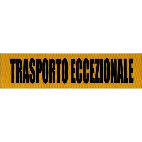 Pannello catarifrangente trasporto eccezionale - 600x150 mm