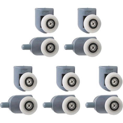 Glastürschienen für gebogene Duschen, Badezimmer-Ersatzteile mit Federmechanismus für leichtgängiges Gleiten, stoßfest und geräuscharm (PA-Ausführung).