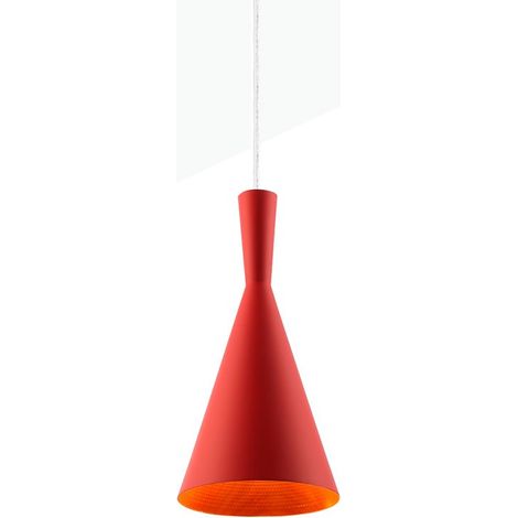 Lámpara Colgante Metal "Solvang" - Rojo