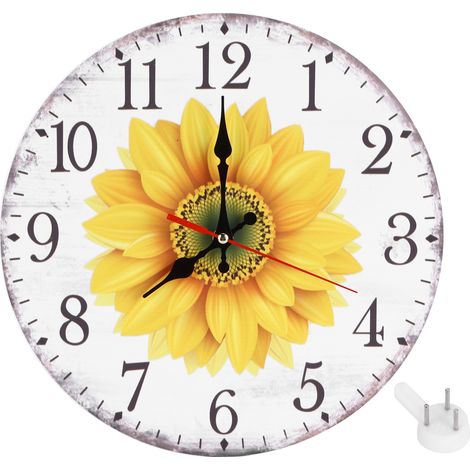 Horloge murale rétro style européen 30 cm, décoration intérieure, salon, style 4 (1/5)