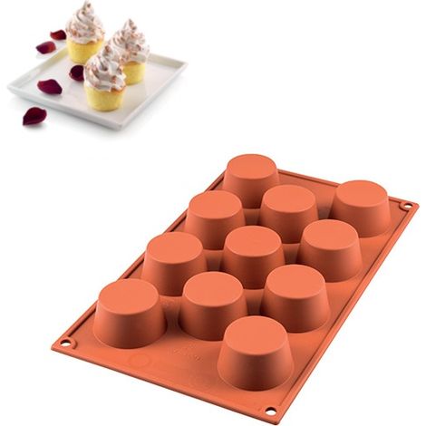 Stampo 11 muffin silicone Silikomart SF022 multiporzione (1/4)