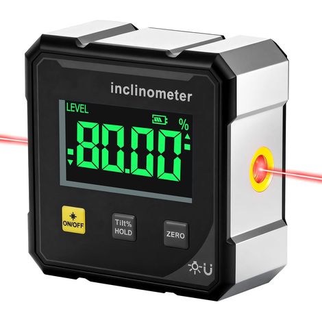 Niveau Numérique - Système Double Laser Avec Pied Magnétique - Pour Menuiserie Et Métallerie - 1 Pièce (1/5)