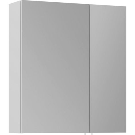 Badezimmerschrank mit Spiegel "Side 60" – 60 x 16 x 66 cm – Mattweiß (1/3)