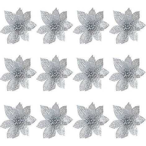 Nouvelles décorations florales de Noël en 12 pièces (1/3)