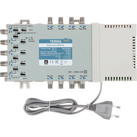 MULTISWITCH MR-916L 9 EINGÄNGE / 16 AUSGÄNGE TERRA (1/3)