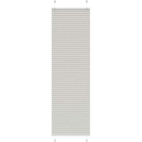 Store plissé gris clair 55x200 cm largeur du tissu 54,4 cm