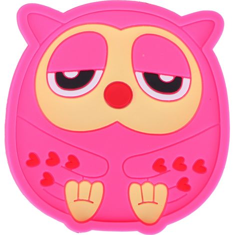 Dessous de verre en silicone à motifs de hibou, anti-brûlures et isolants thermiques pour la table à manger (1/5)