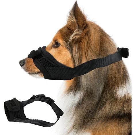 Anti Bite Dog Muzzle, Adjustable Musolium for Medium Dogs (1/5)